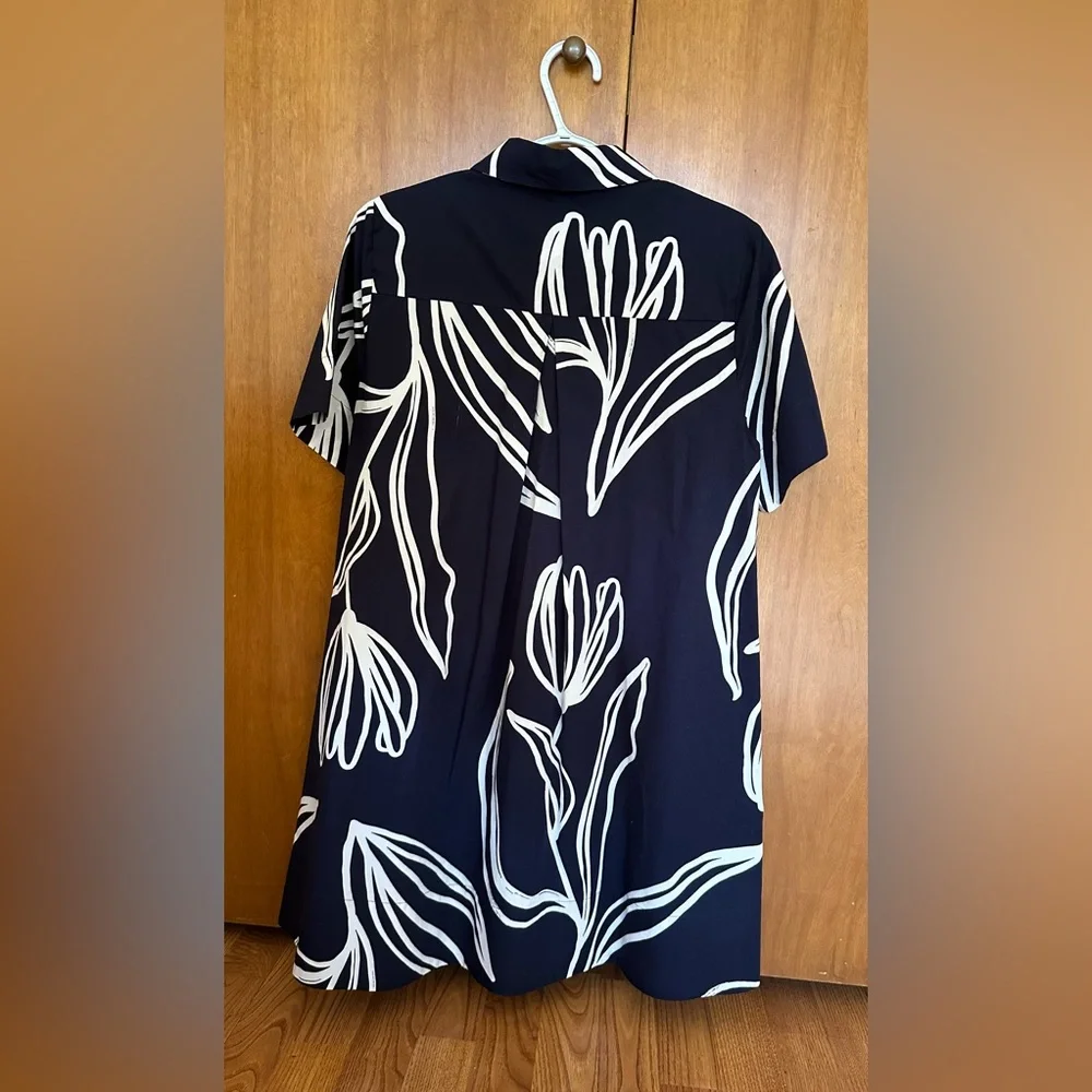 The Pollie Short-Sleeve Swing Tunic Mini Dress - Picture 5 of 9